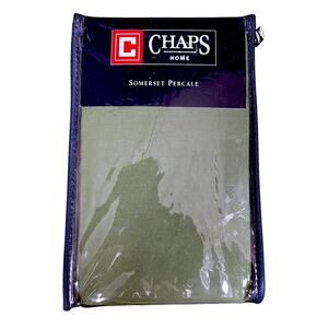 NWT Vintage Y2k Hunter Green Chaps Ralph Lauren Home Percale King Pillow Cases